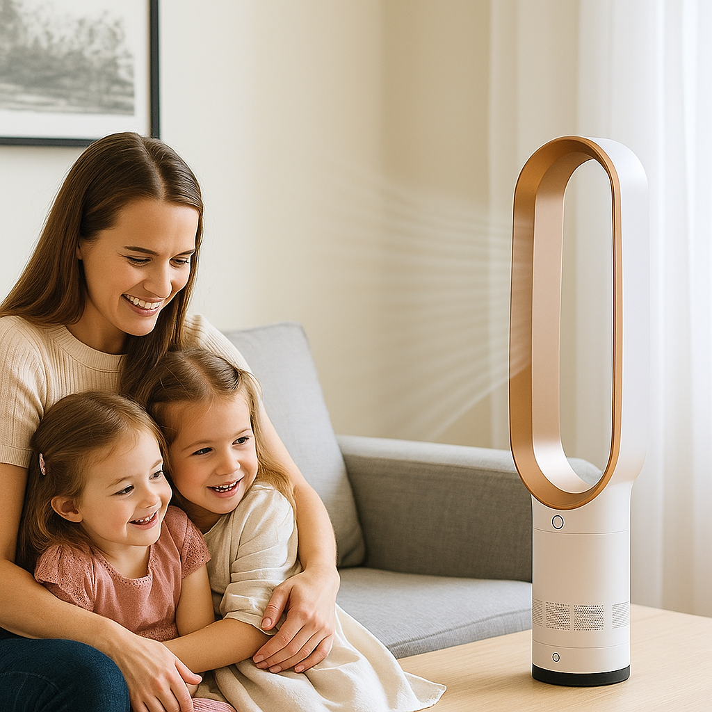 Luftblæser/Vifte uden roterende blade