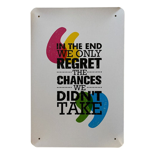 Metalskilt - In The End