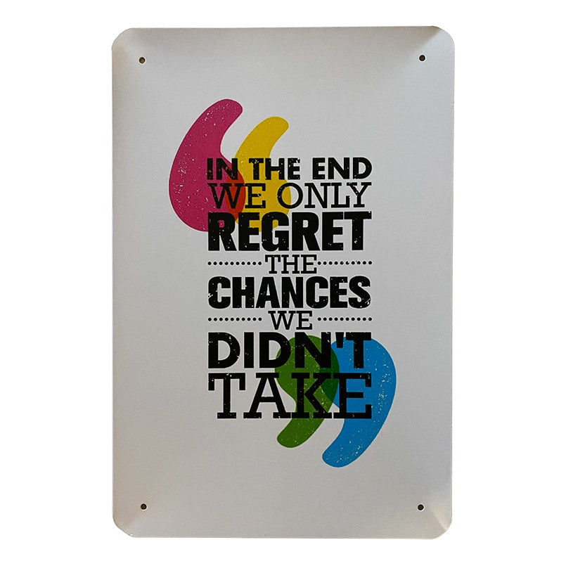 Metalskilt - In The End