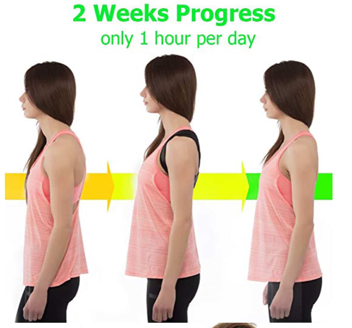 Holdningskorrigerende vest - støtte til ryg og skuldre