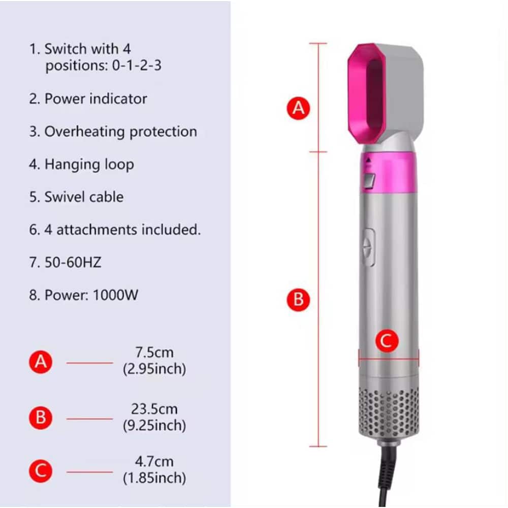 Hot Air Styler 5-i-1 -style dit hår som en professionel-