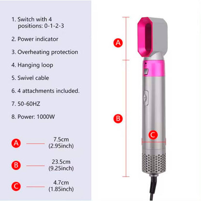 Hot Air Styler 5-i-1 -style dit hår som en professionel-