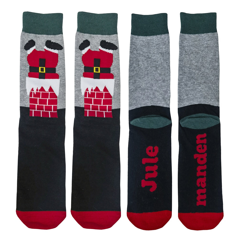 Julestrømper 5 par i forskellige motiver og farver