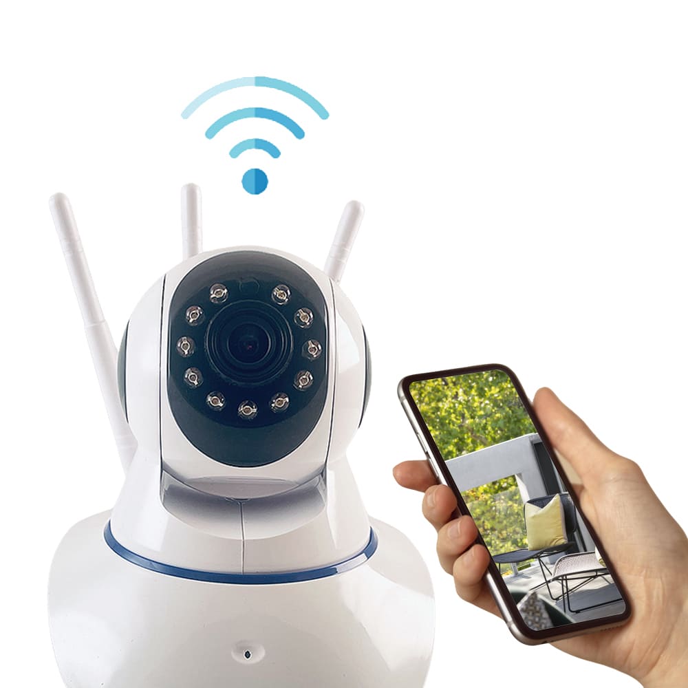 Overvågning IP kamera m/nattesyn, tilt funktion &amp; Wifi