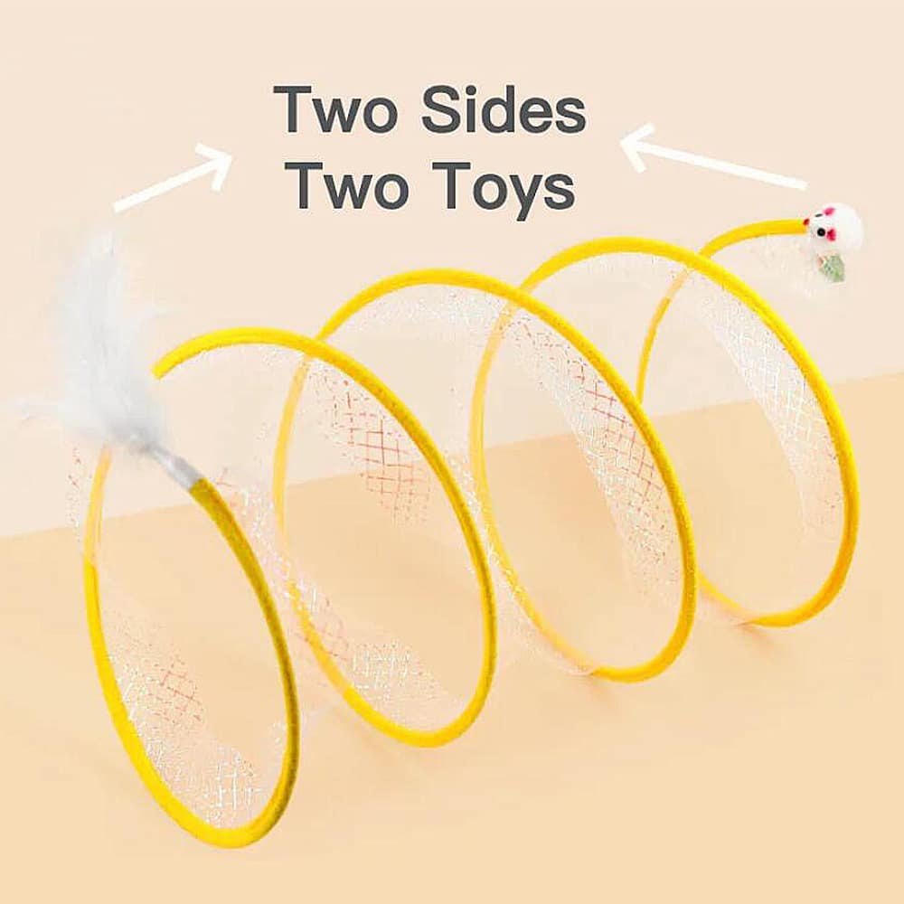 Kattetunnel med mus og klokke