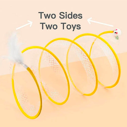 Kattetunnel med mus og klokke