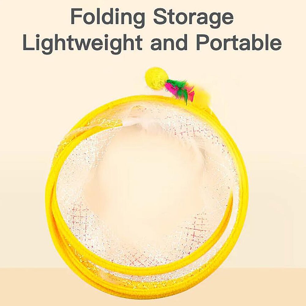 Kattetunnel med mus og klokke