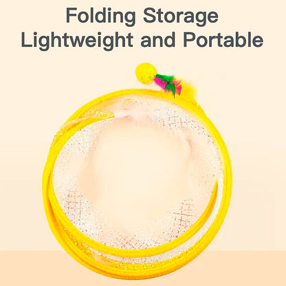 Kattetunnel med mus og klokke