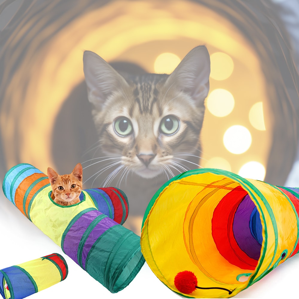 Kattetunnel med stabil form - 3 forskellige størrelser -