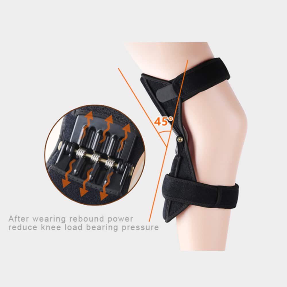 Knæstøtte - Justerbar med fjedre for støtte - (sæt med 2 stk)