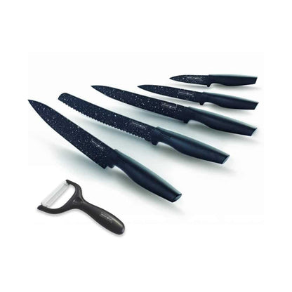 Knivsæt (4 dele + skræller) Royalty Line m/marmorbelægning