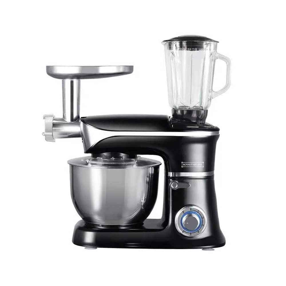 Køkkenmaskine 3-i-1 1900 watt Rød, Sort eller Sølv (blender, kødhakker og røremaskine)