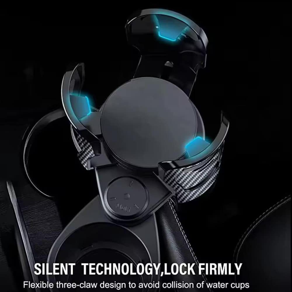 Multifunktionel, 360-graders roterende kopholder