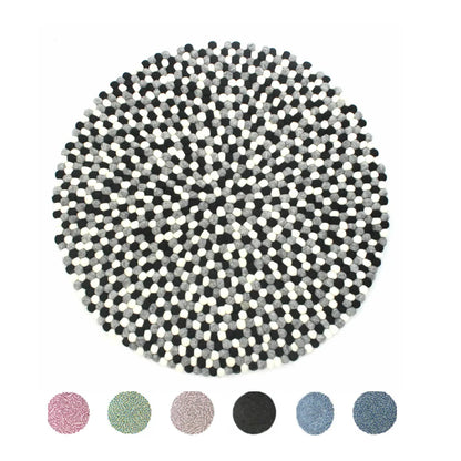 Kugletæppe i 100% ren Nepal uld (Fås i flere forskellige farver og størrelser)