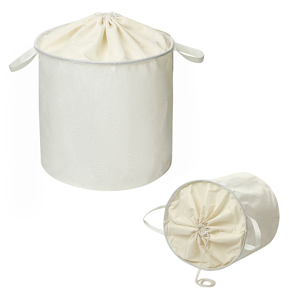 Vasketøjskurv - foldbar - design hjerter eller råhvid