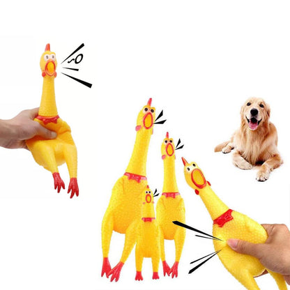 Gummi kylling 15 cm. (pakke med 3 stk.) eller 29 cm. (pakke med 2 stk.)