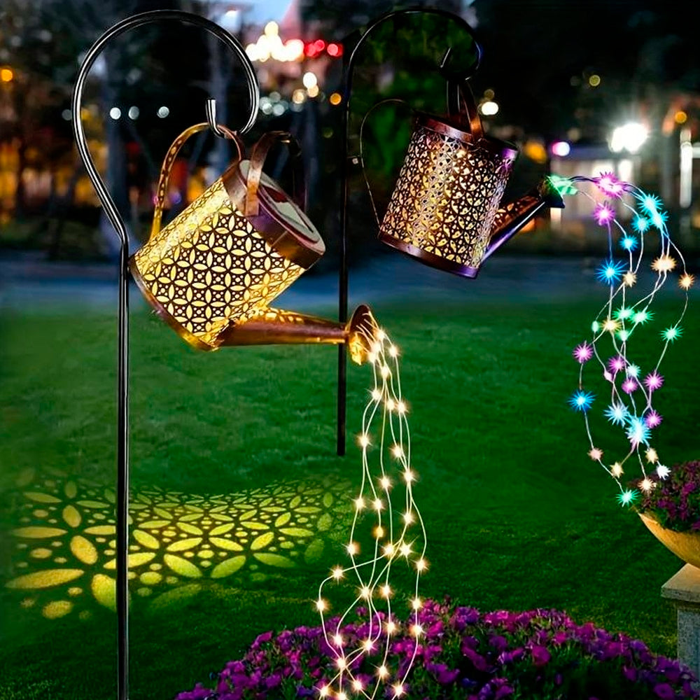 Solcelle vandkande LED-lampe til haven