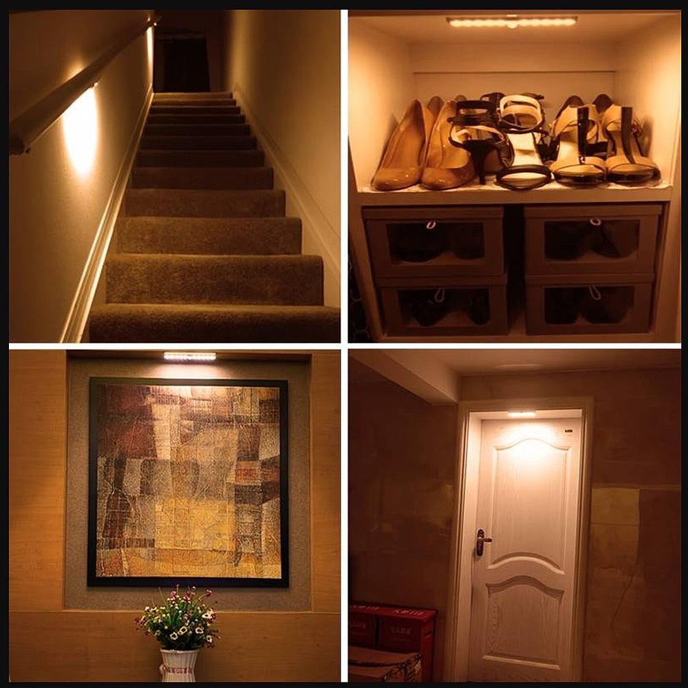 LED skabslampe m/sensor - varm hvid - 200 Lumen
