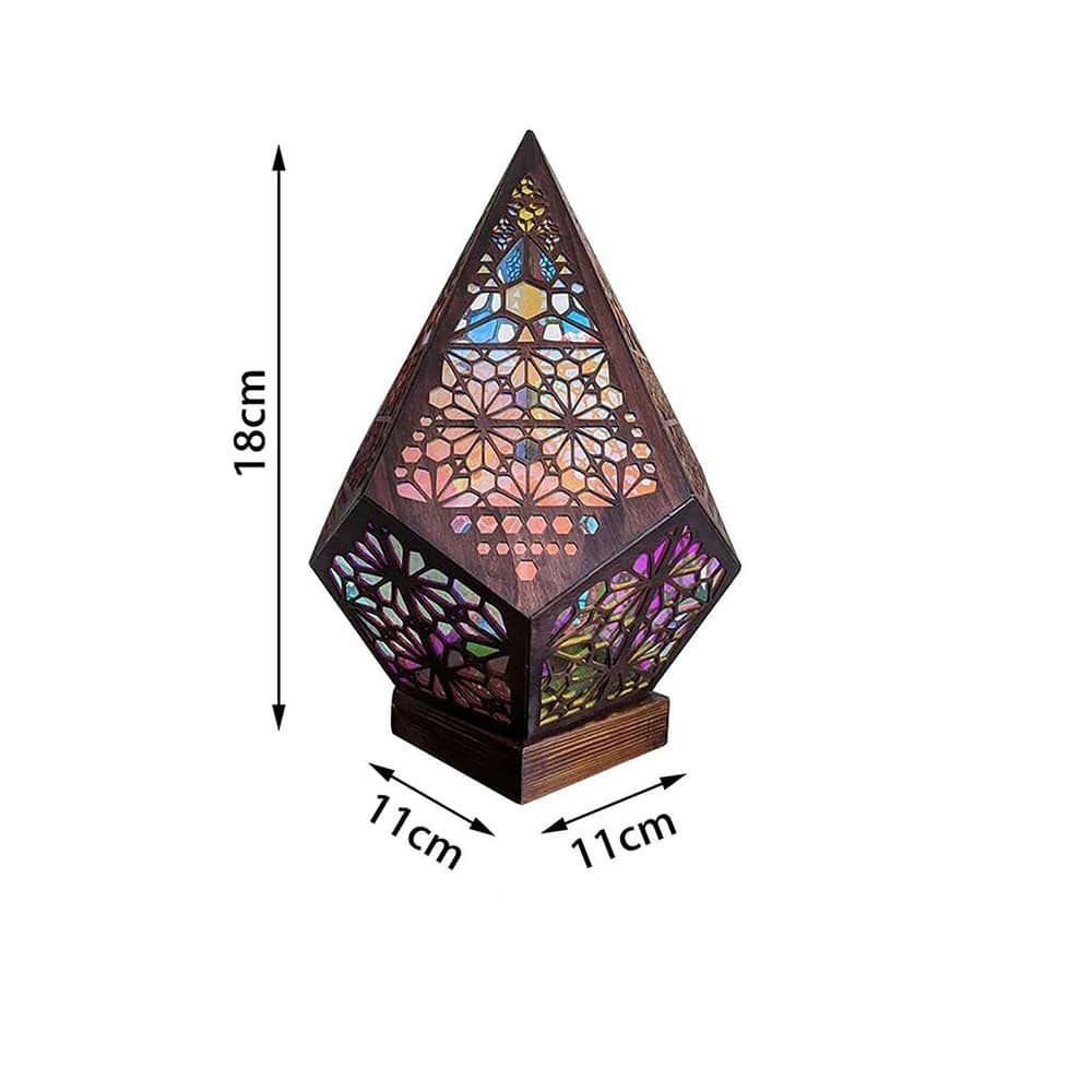 Bohemian Stjerneprojektor (Farverig LED lampe)