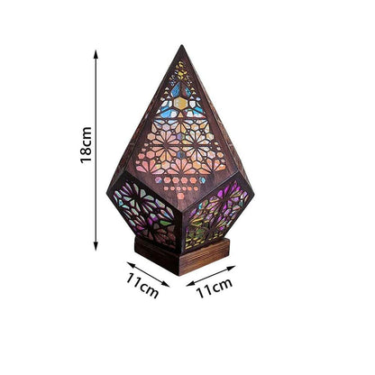 Bohemian Stjerneprojektor (Farverig LED lampe)