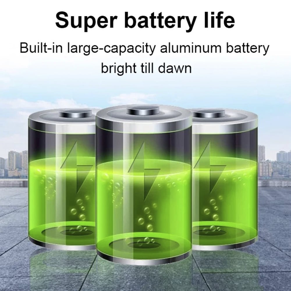 LED Gadebelysning 80W - 168LED m/PIR (infrarød bevægelsessensor) inkl. fjernbetjening - solcelledrevet lys -