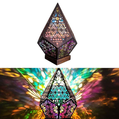 Bohemian Stjerneprojektor (Farverig LED lampe)