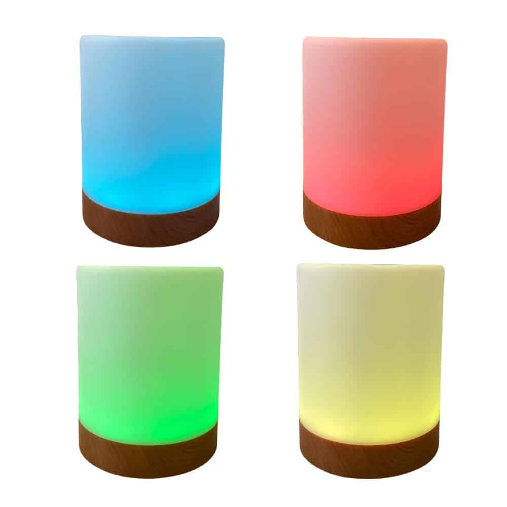 LED dæmpbar Bordlampe m/touch & RGB farveskift