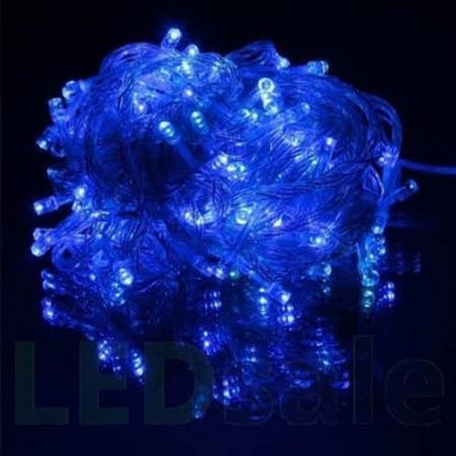 LED-lyskæde – 100 LED indendørs/udendørs 10 meter, varm hvid, rød, grøn, multifarvet eller blå