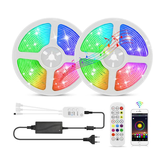 LED Strip lyskæde 10 m. m/Bluetooth