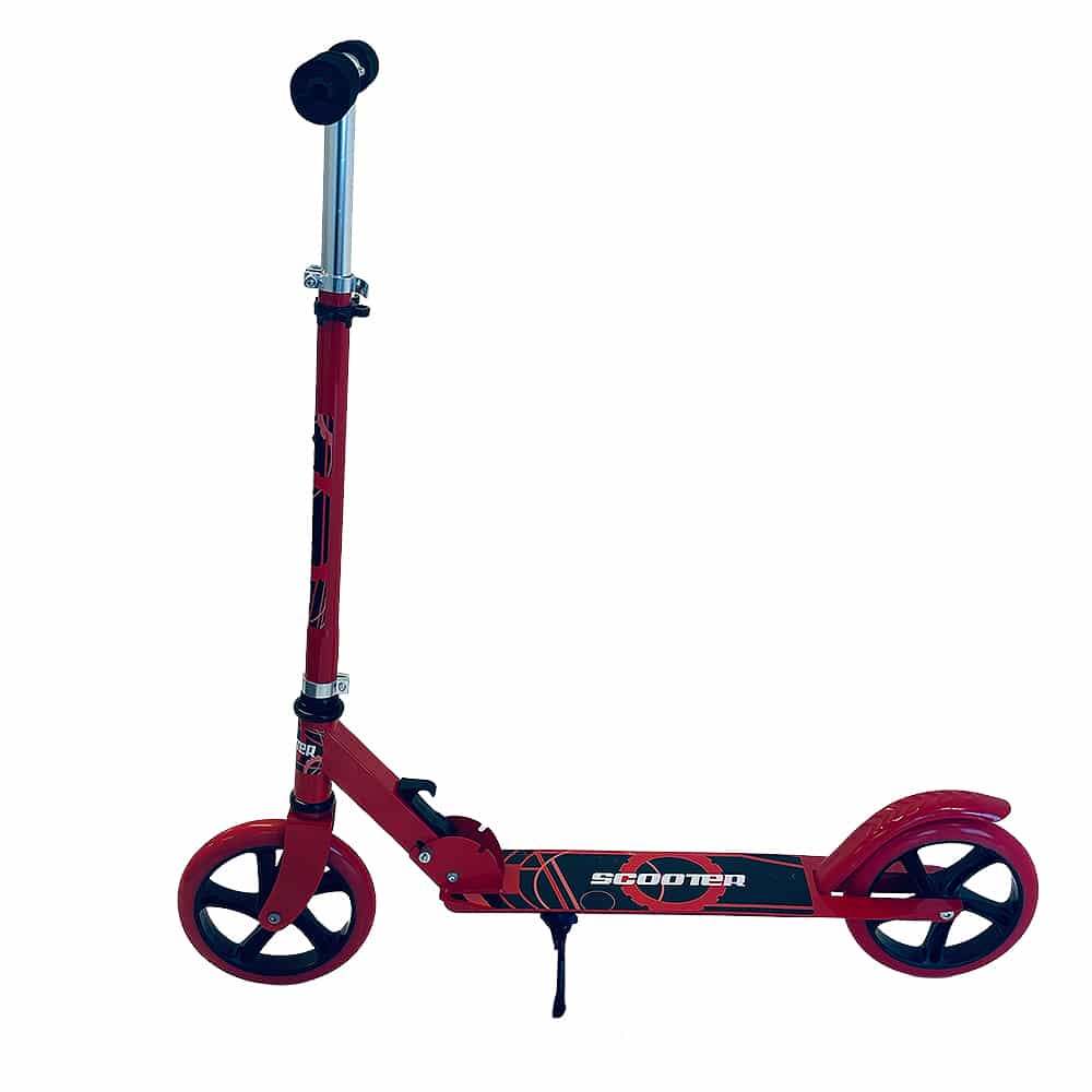 Løbehjul med store hjul & bagbremse – foldbart (fås i flere farver)