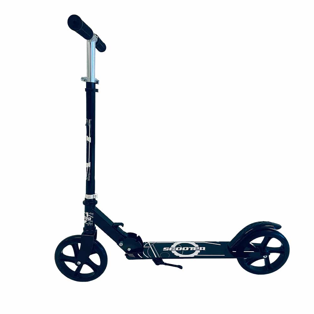 Løbehjul med store hjul & bagbremse – foldbart (fås i flere farver)
