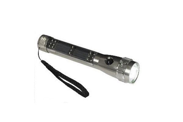 Lommelygte med solceller