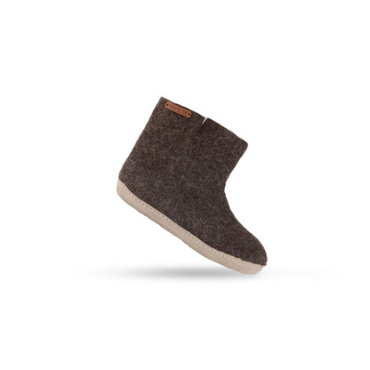 Uldstøvle (100% ren uld) m/sål i skind - Dansk Design fra SHUS