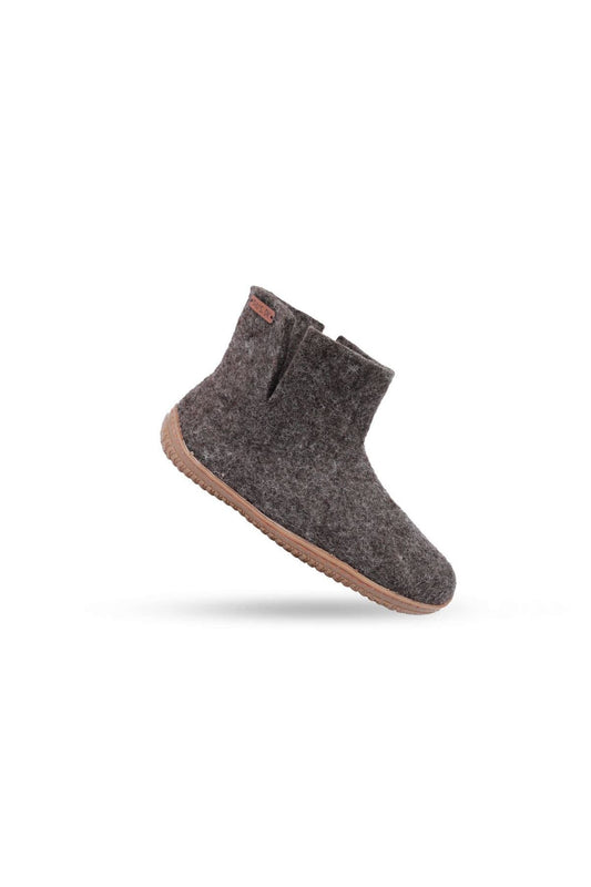 Uldstøvle (100% ren uld) - Model Brun m/Gummisål - Dansk Design fra SHUS