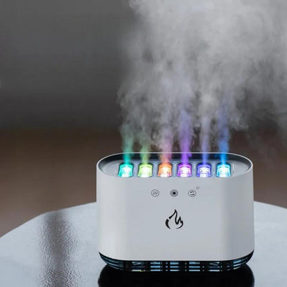 Dynamisk Luftfugter med 7 Farverige Lys & Smart Styring