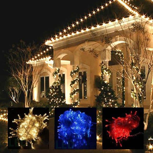 LED-lyskæde – 100 LED indendørs/udendørs 10 meter