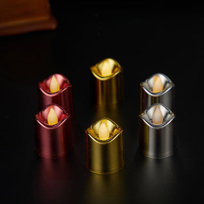 LED lys i plastik - 6 stk. sampak - Ø3,7 x 4,5 cm