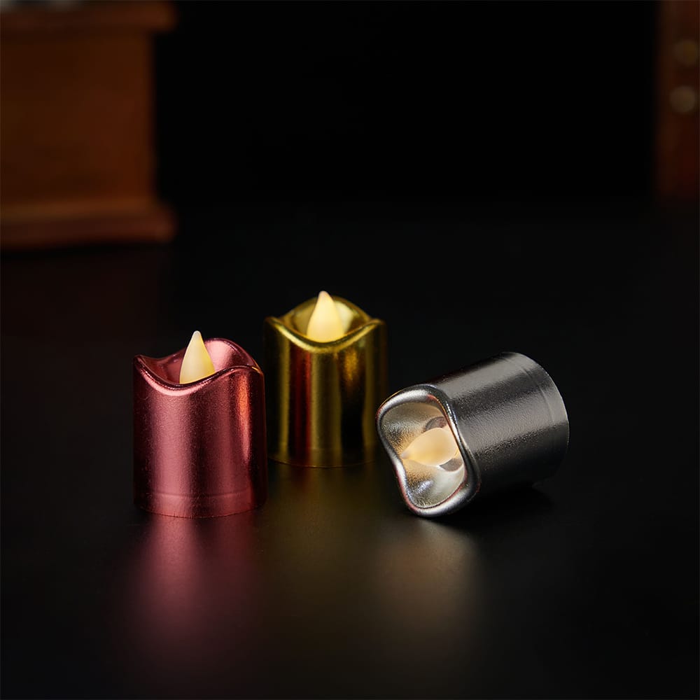 LED lys i plastik - 6 stk. sampak - Ø3,7 x 4,5 cm