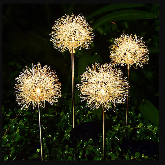 Solcelle LED Havelampe ( 2 stk.)