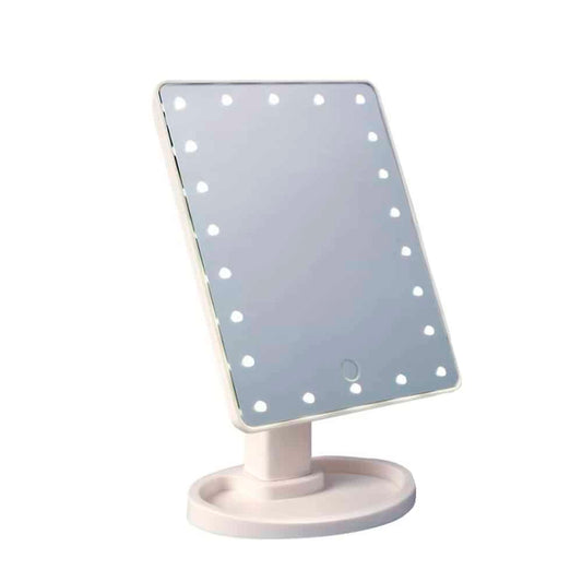 Make-Up Spejl m/LED lys og Touch Screen (flere farver)