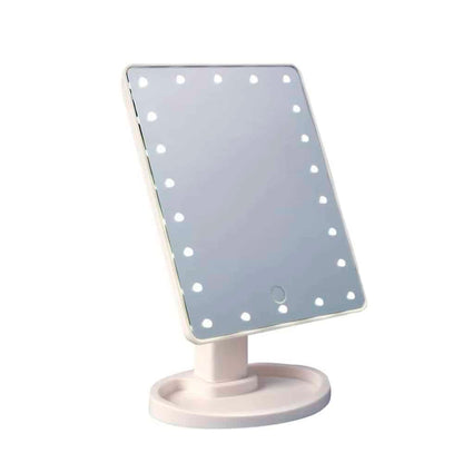 Make-Up Spejl m/LED lys og Touch Screen (flere farver)