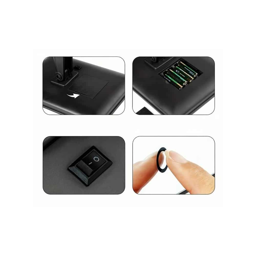 Make-Up Spejl m/LED lys og Touch Screen (flere farver)