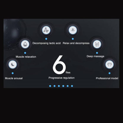 Massagepistol m/6 programmer og 4 Massagehoveder