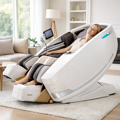 Massagestol 4D kropsscanning, Dual Zone Stretching, 32 airbags, varme i lænd/ben & Zero Gravity - Model 988A