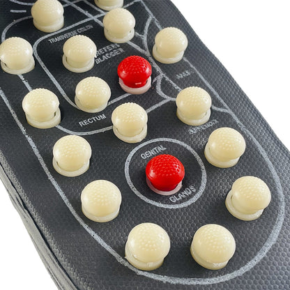 Massagetøfler (zoneterapi) med velcrolukning