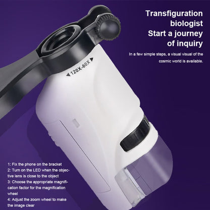 Håndholdt Mikroskop til Børn - Pink, Blå eller Hvid -