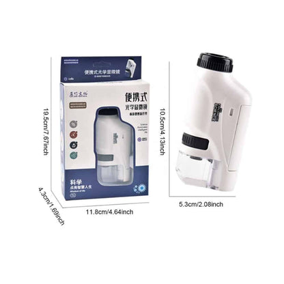 Håndholdt Mikroskop til Børn - Pink, Blå eller Hvid -