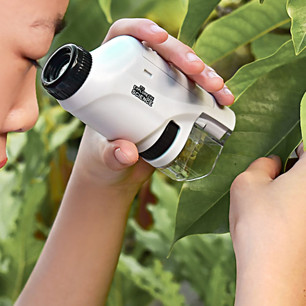 Håndholdt Mikroskop til Børn - Pink, Blå eller Hvid -