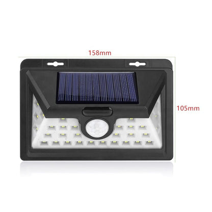 LED Solcelle væglampe med sensor