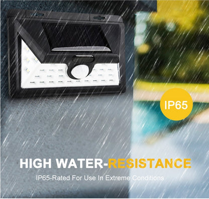 LED Solcelle væglampe med sensor